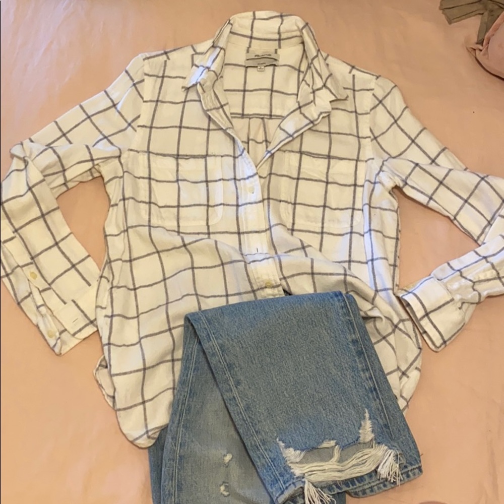 Madewell plaid shirt